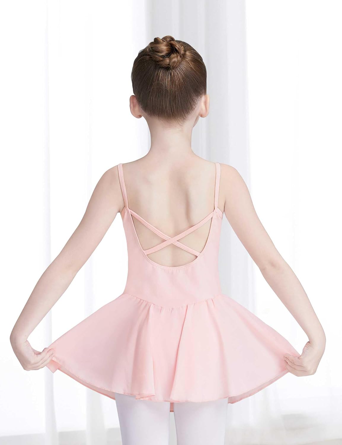 Ballet Dress for Girls Classic Short Sleeve Dance Leotards with Skirt Ballerina Outfits for Kids - Image 7