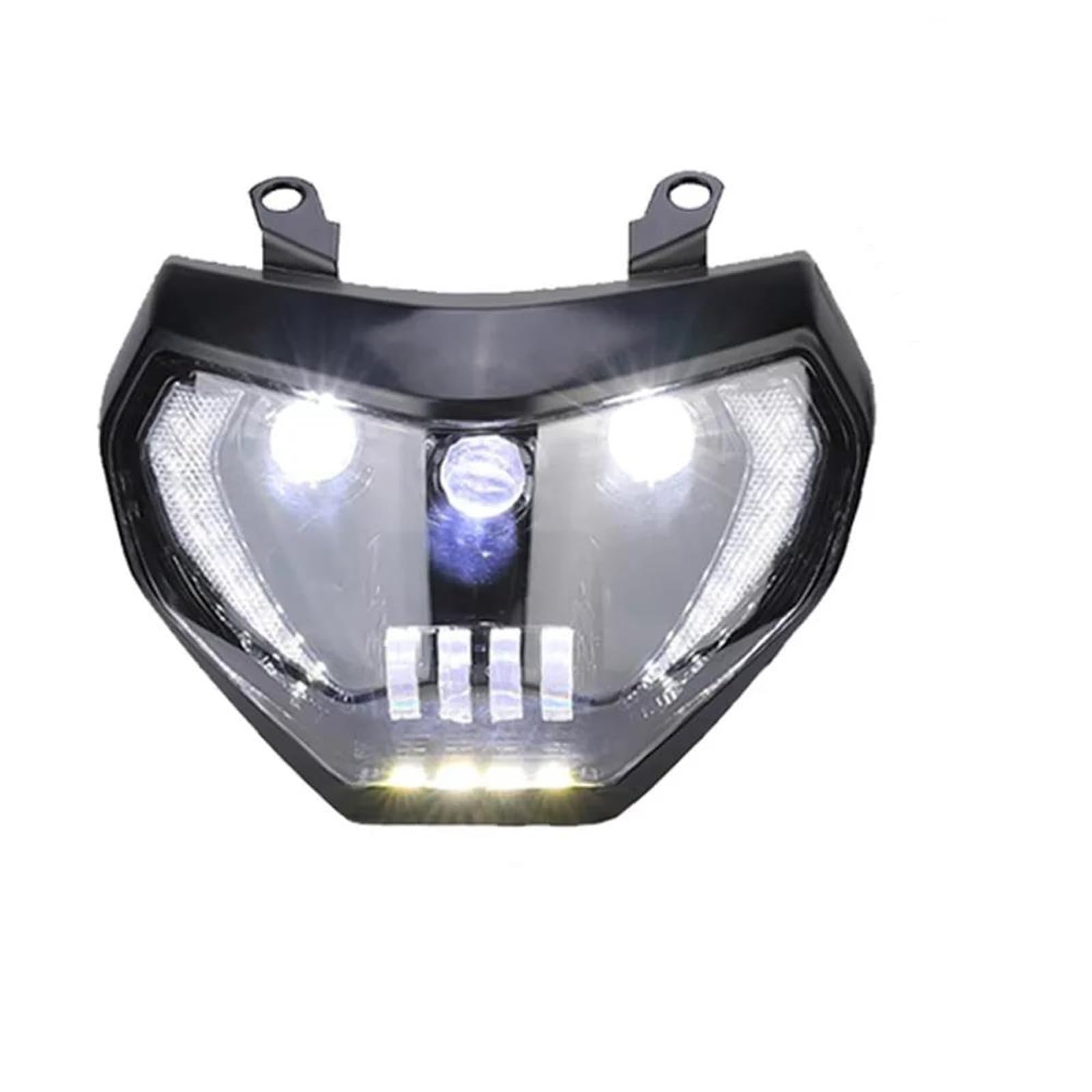 Phare de Moto DRL LED Puissant et Étanche avec Clignotants Intégrés