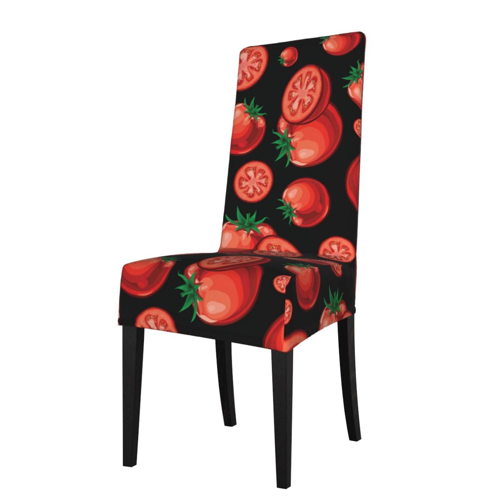 LKYMOH Red Tomatoes, Chair Covers Stretch Chair Slipcovers for Dining Room, for Party Pet Protection Universal Fit Soft Polyester