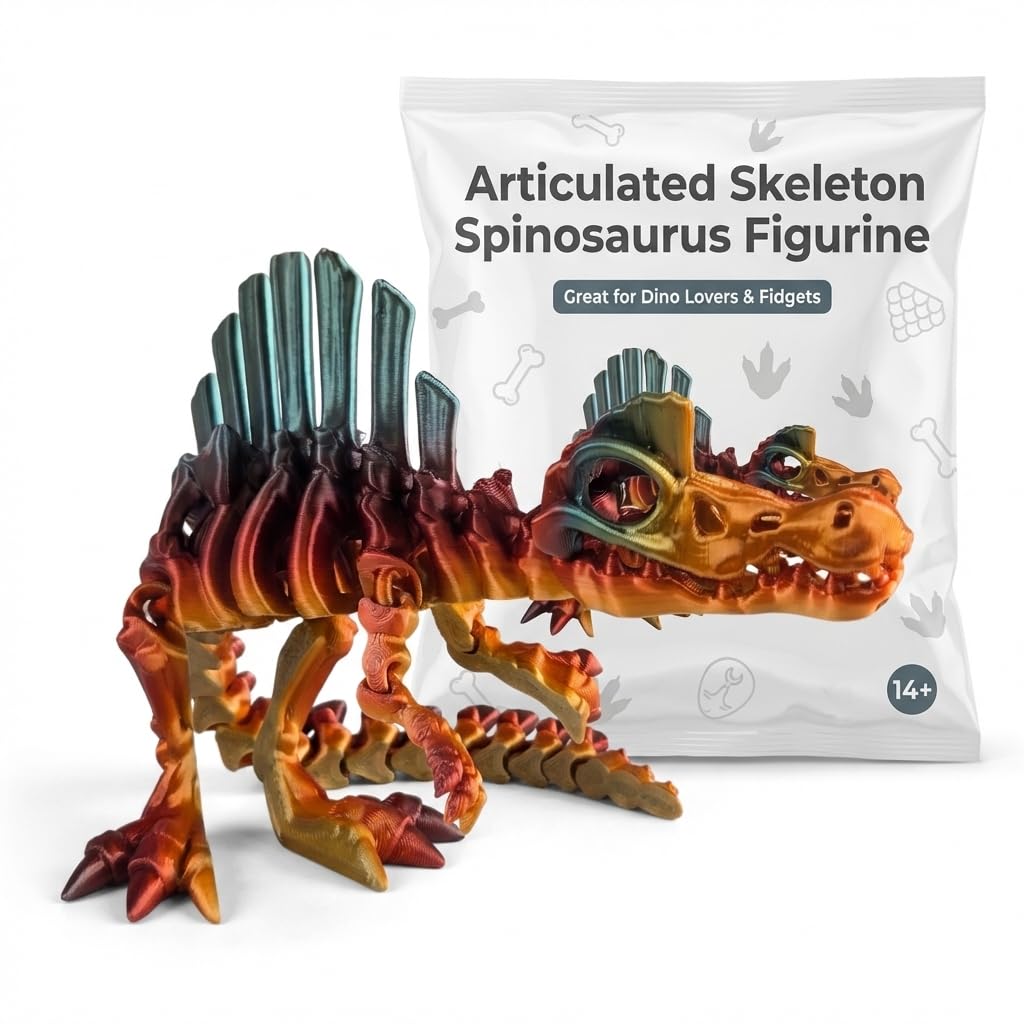 Amazon.com: Articulated Spinosaurus Skeleton Figurine - Striking