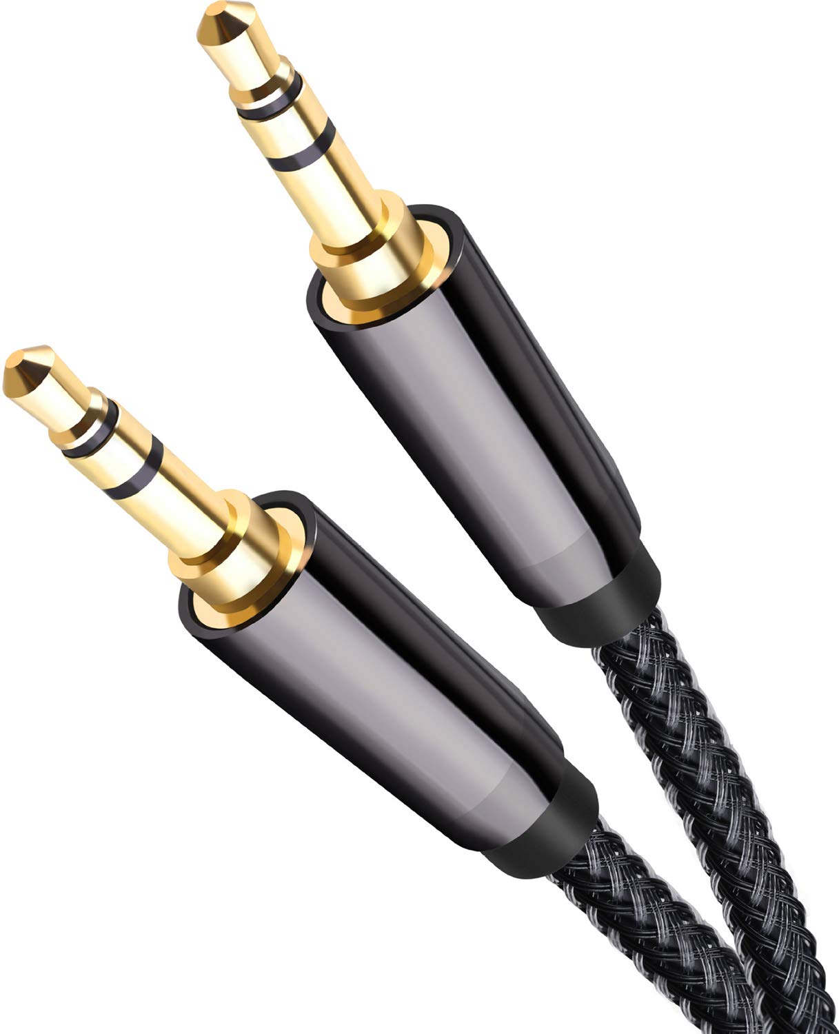 3.5mm Male to Male Stereo Audio Aux Cable, Audio Auxiliary Input Adapter AUX Cord for Headphones, Car, Home Stereos, Speaker, iPhone, iPad, iPod, Echo & More (6.5FT)