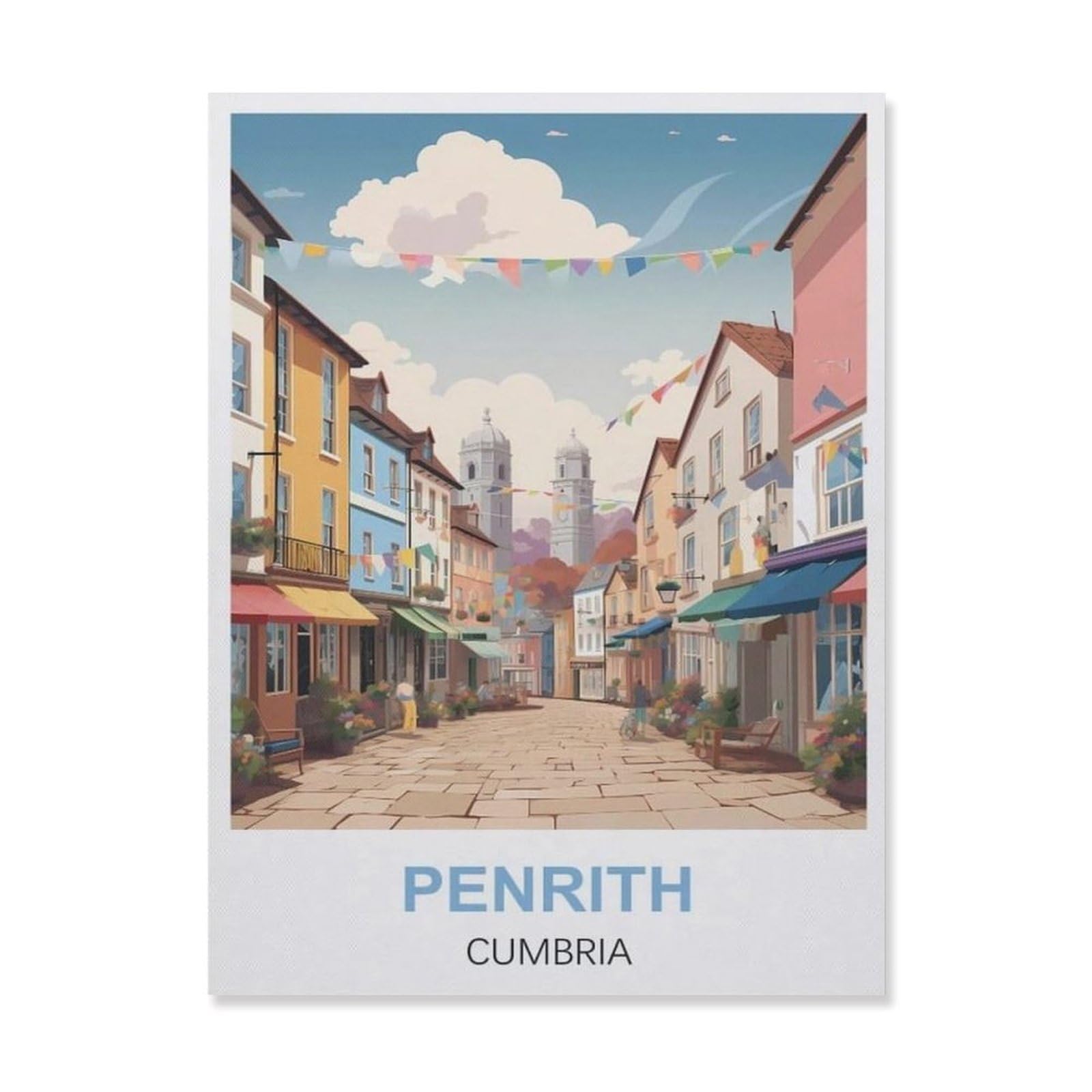 Vintage Art Metal Signs Funny Sign，Penrith Cumbria(30x40cm）