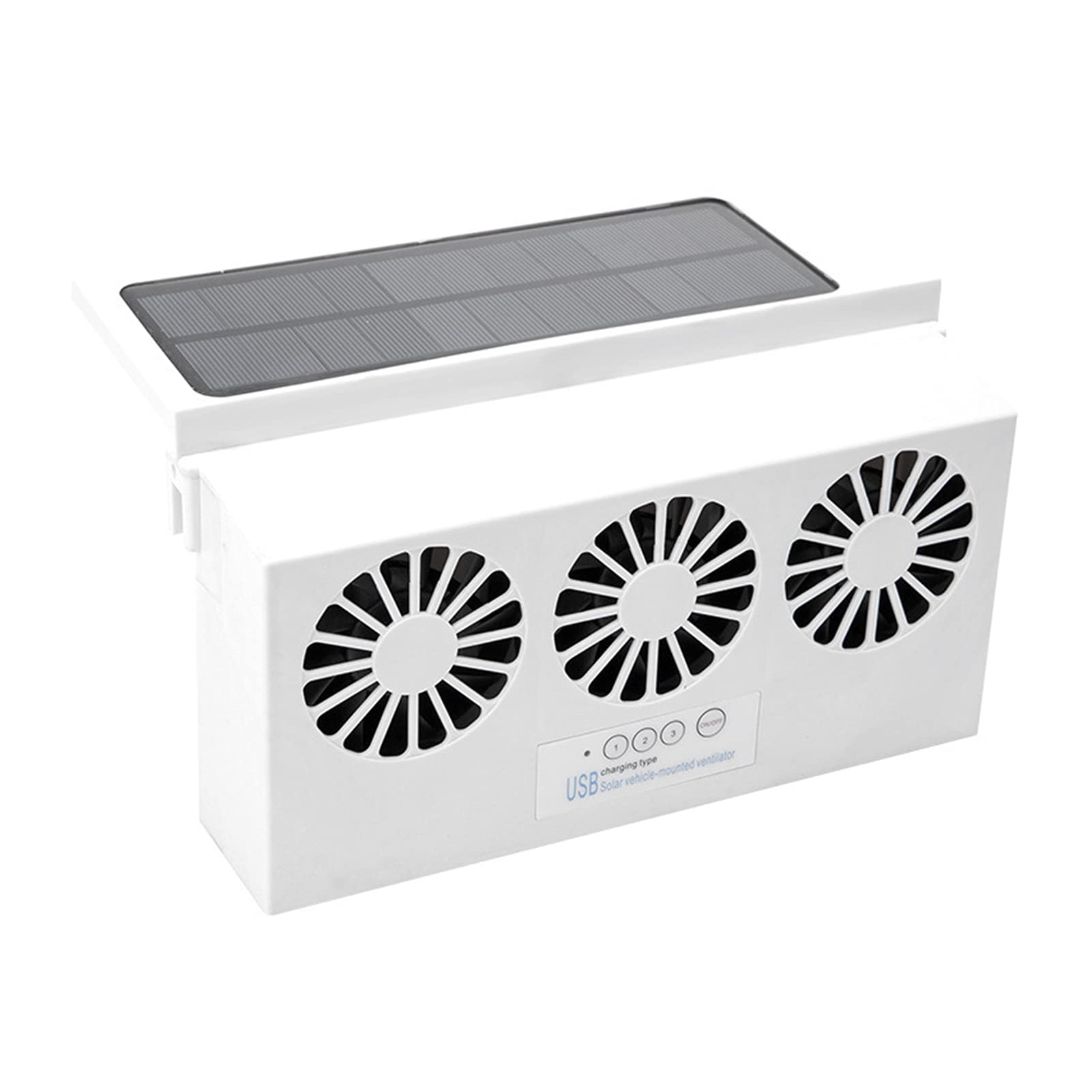 Lato Solar Trzy Głowy Samochód Wydechowy Wentylator Samochodowy Chłodzący Energię Słoneczną Wentylację Wydechową Wentylator Elektryczny