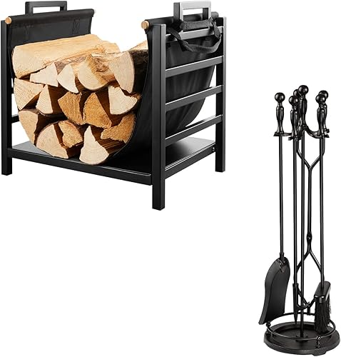 DOEWORKS Juego de herramientas para chimenea de 18 pulgadas