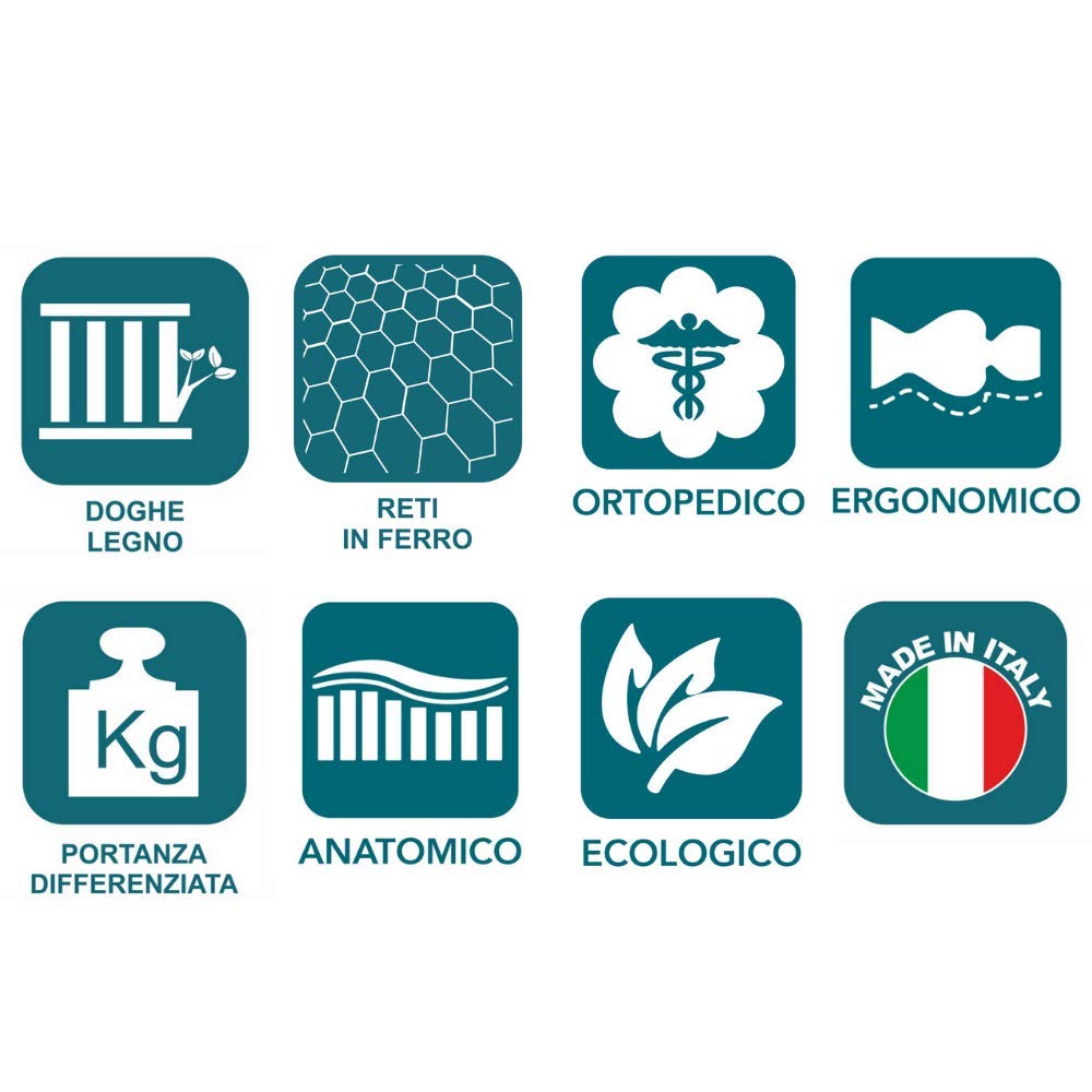 Evergreenweb - Set 2 posti Letto con Due Reti Singole a doghe 80x190 a Scomparsa in Legno, Apribile con Ruote, Salvaspazio, Ortopedica, Struttura in Ferro