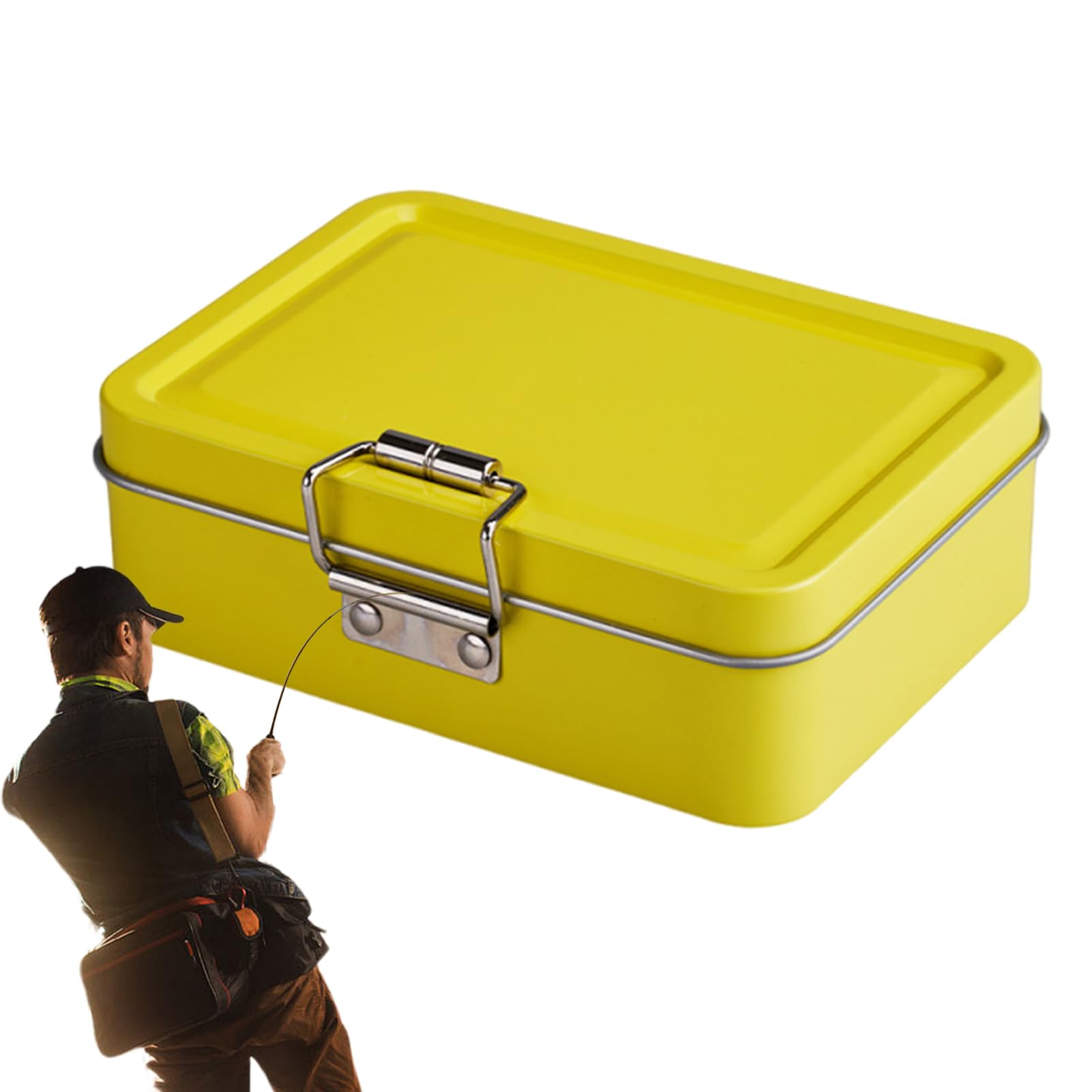 Portable Waterproof High Strength Bait Box Organizer for Trout Fish Cat, Saltwater Water Shore Jetty River Stream Pond Lake