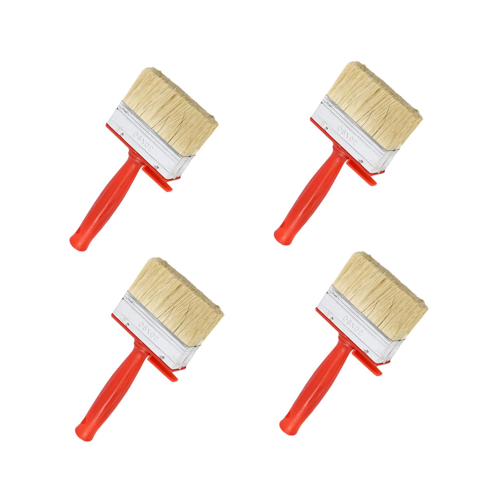 Msioytog A 4 Pack Wall Nd Deck Stain Brushes With Ferrules Ccessory For Solvent Base Paints Wood Finishes Use Solvent Paint Brushes