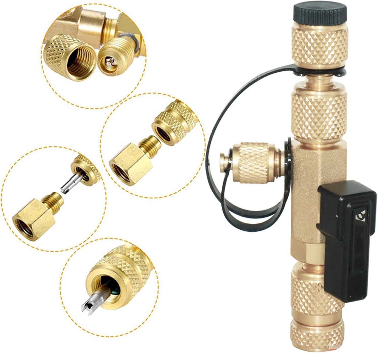 Air Conditioning Valves Cores Removal Tool Durability Coppers Valves Cores Tool for Efficient and Safe Replacement