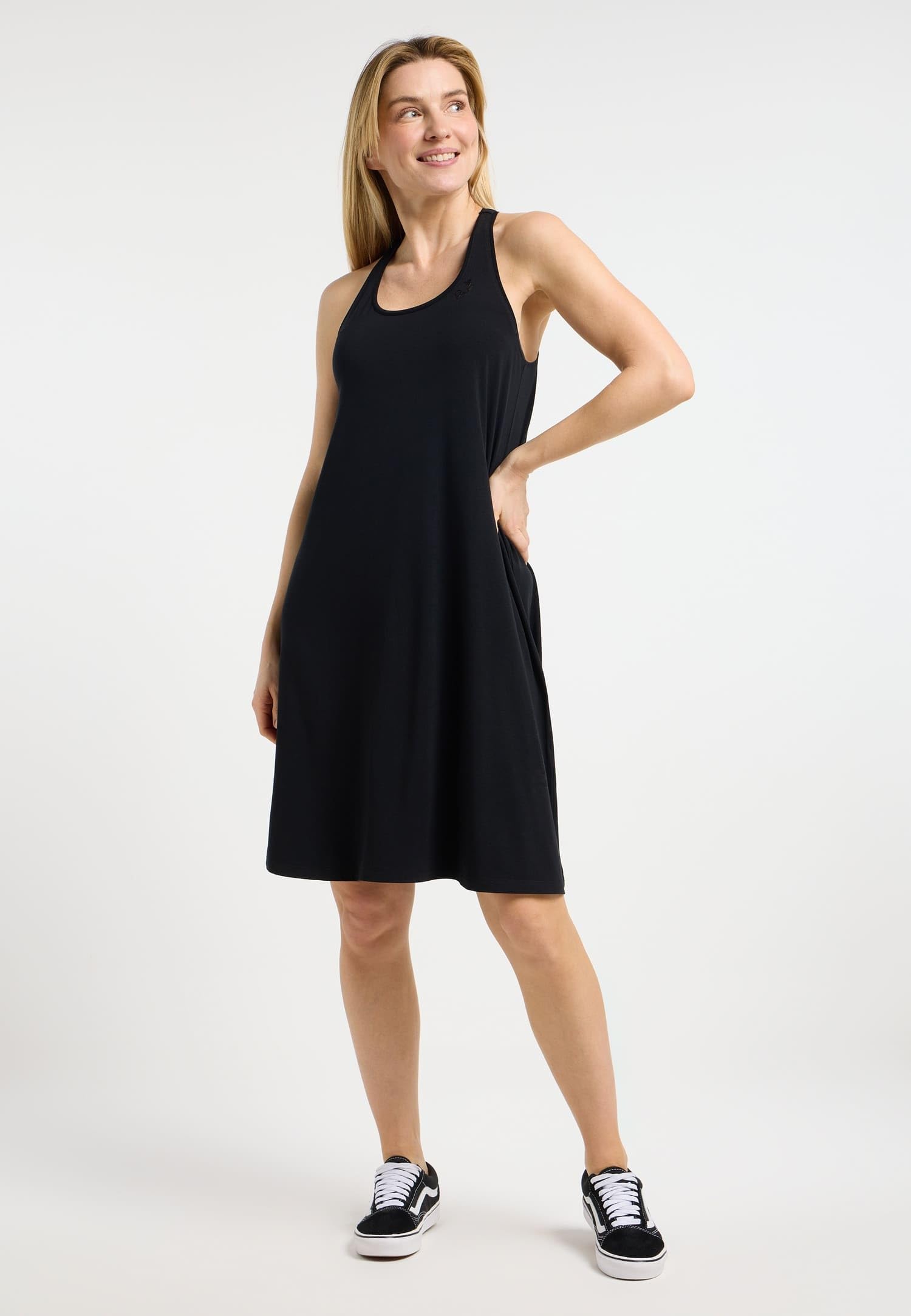 Ragwear Nairay Frauen Mittellanges Kleid schwarz Basics, Streetwear
