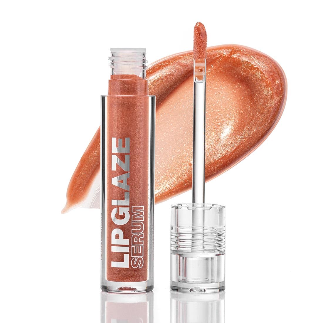 Palladio Lip Glaze Serum, Hydrating Lip Gloss with Peptides & Hyaluronic Acid for Plump Smooth, and Nourished Lips, Vegan