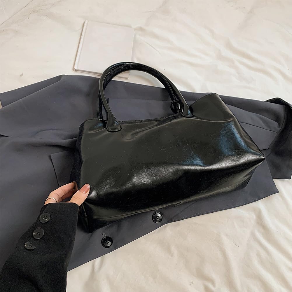 Torebka Hobo ze skóry PU Luźna torba z górnym uchwytem