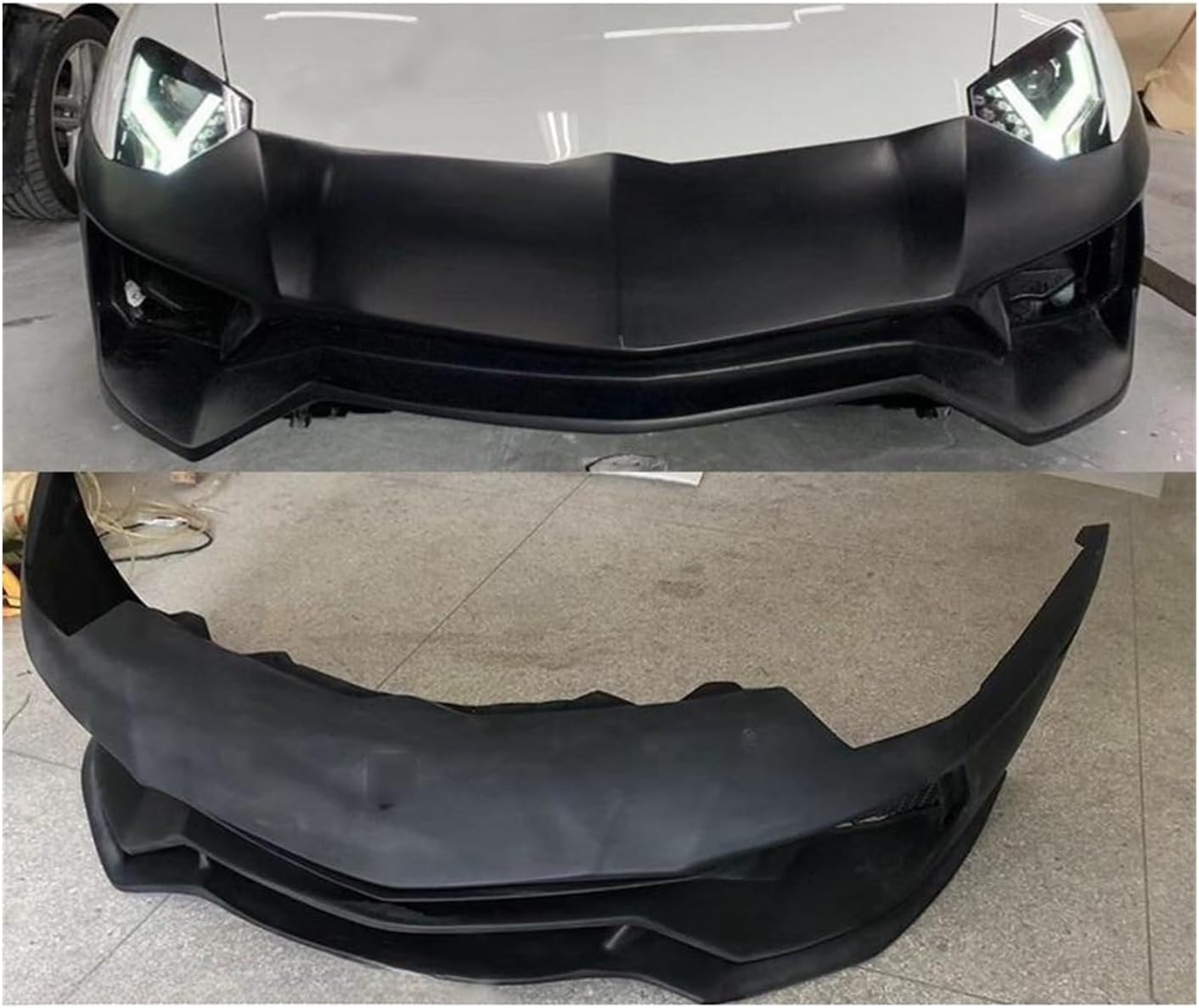 未塗装 FRP フロントリアバンパー車体キット互換性ランボルギーニ 