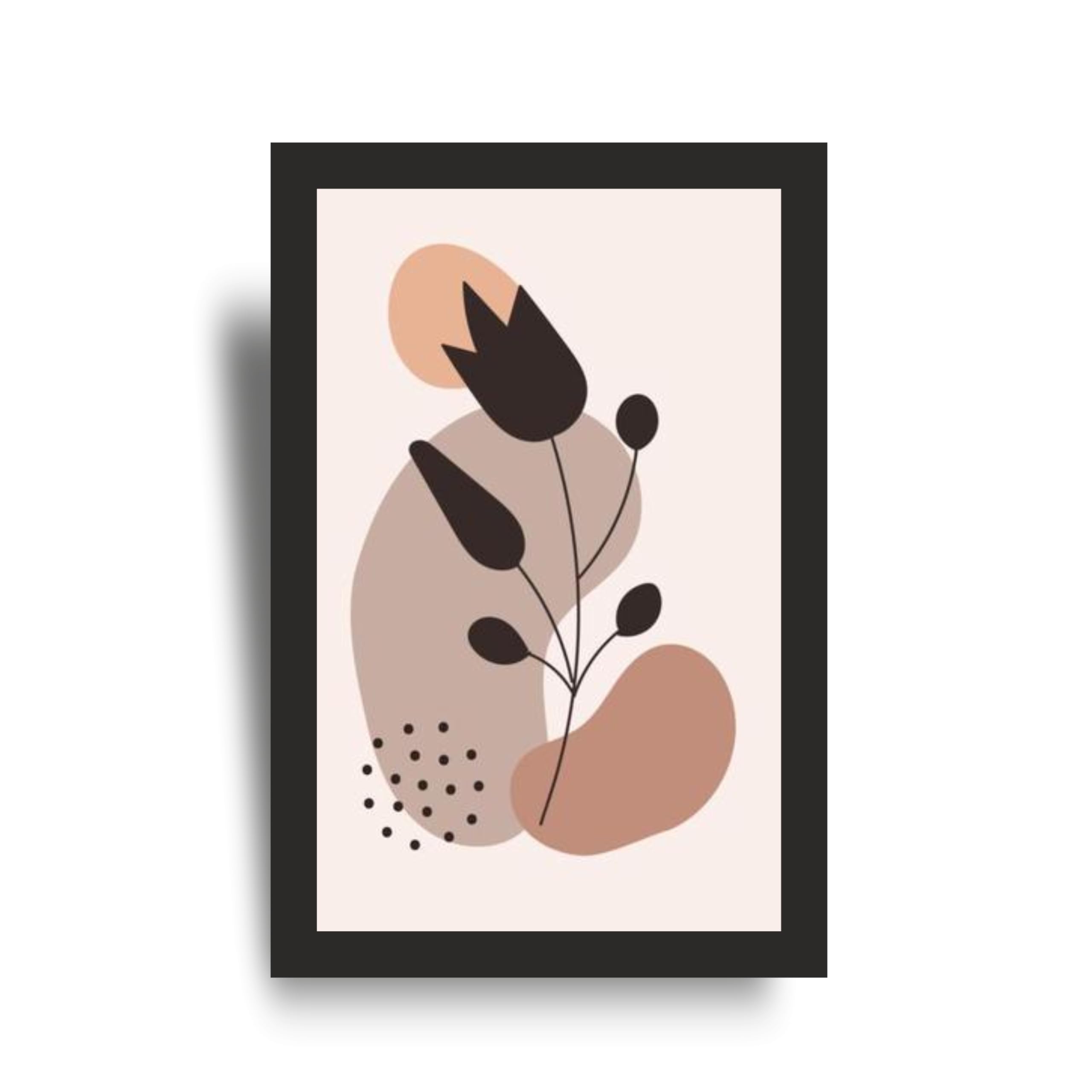 Abstract Botanical Wall Art Set of 3 Frames – view 2