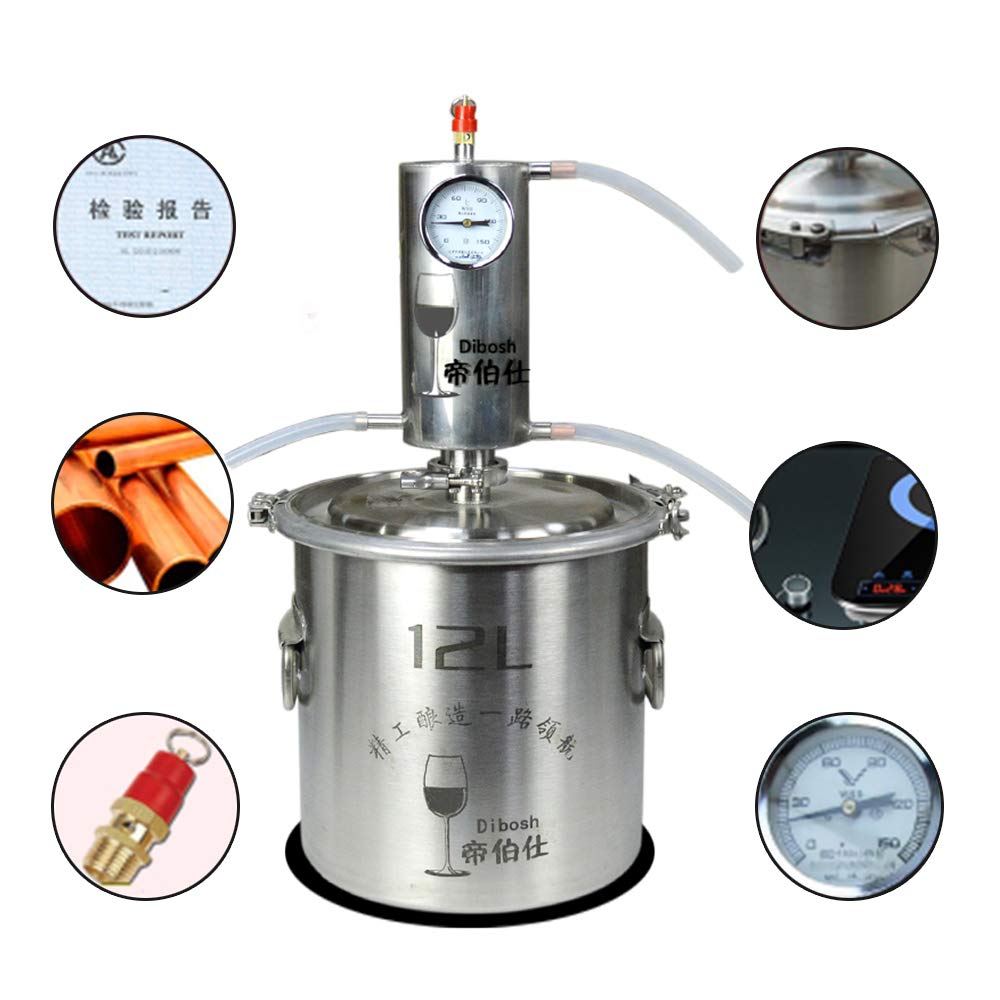 20-70L Home Moonshine Still Spirits Water Alcohol Oil Boiler Distiller Brew Kit