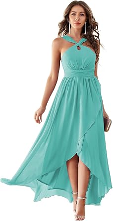 Halter Bohemian Bridesmaid Dresses 