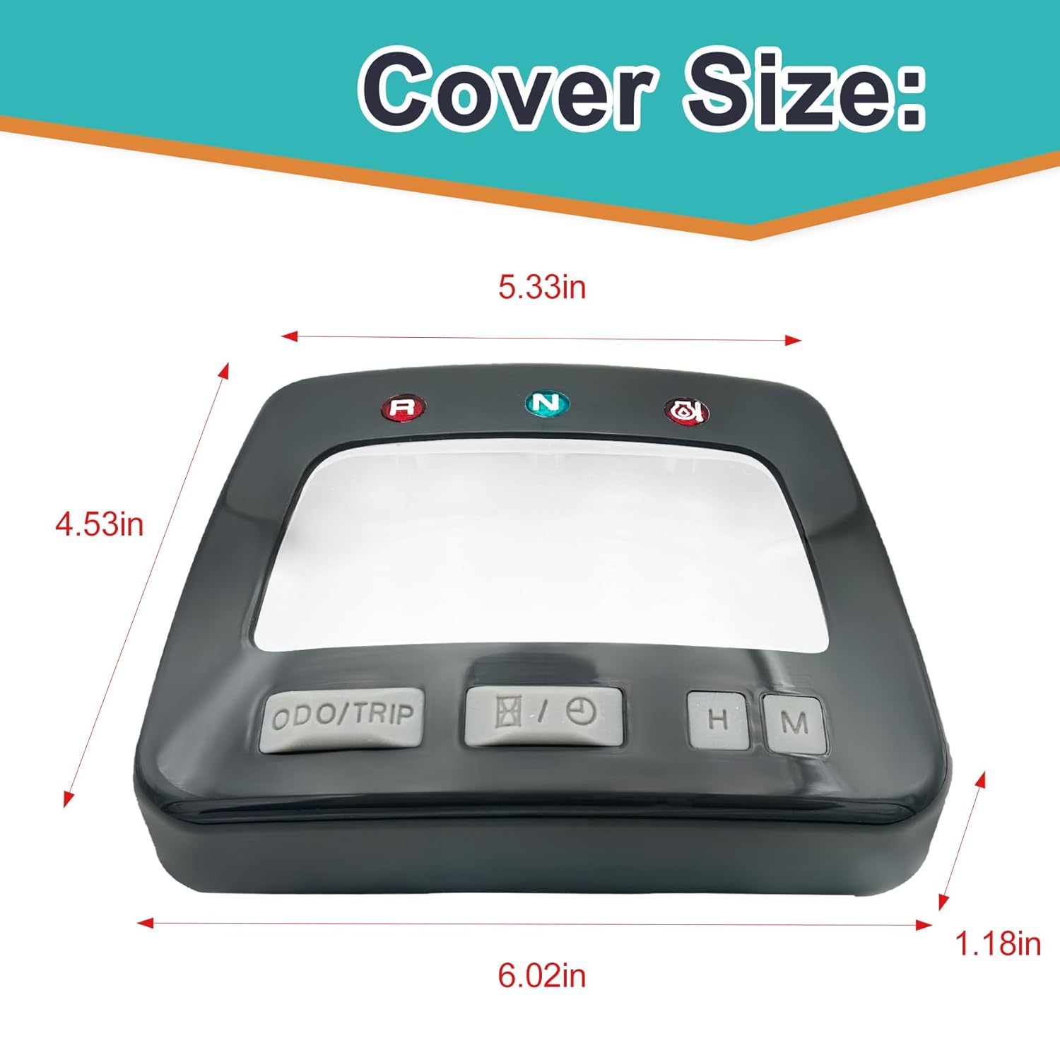 Speedometer Meter Dash Upper Cover Fits for Honda ATV Rancher 350 TRX350 TE TM FM 2000-2006 Foreman 450 TRX450FM Rubicon 500 TRX500FA 1998-2004 Replace 37201-HN0-A01