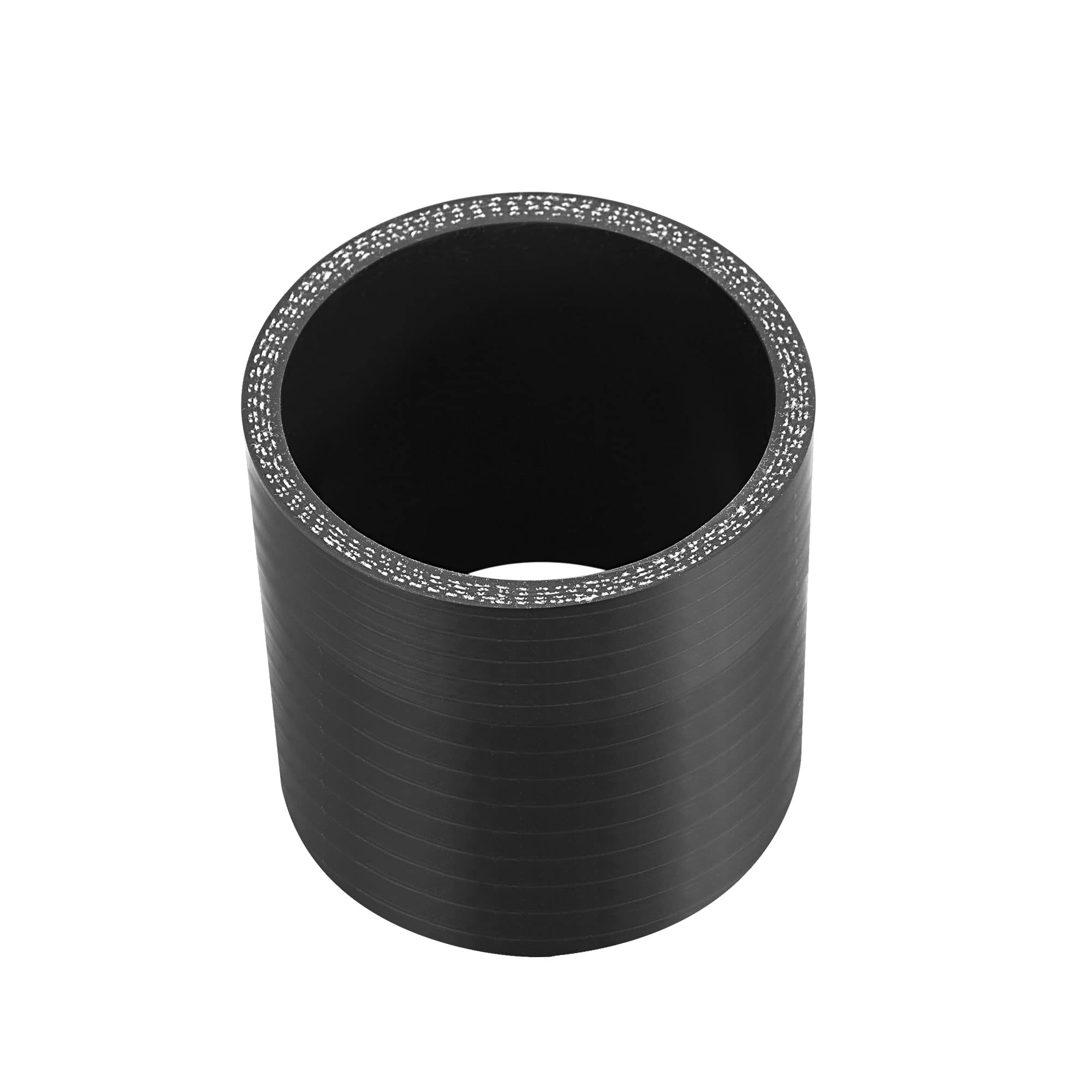 Raccord Silicone Droit Pour Voiture – 80 Mm Intérieur, 76 Mm Longueur, Noir, Résistant -60°C à 260°C