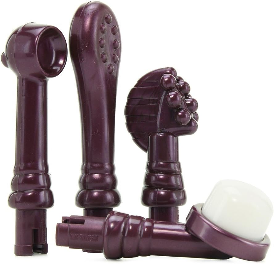 2 Plus Massager, Stimulator for Women, Waterproof Personal Vibrator with Soft Touch Attachment, Brown Combo, Clinically Proven Design