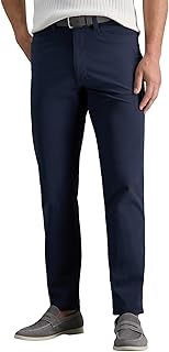 Men's Sport Travel Performance Straight Fit 5-Pocket Stretch Casual Tech Pant