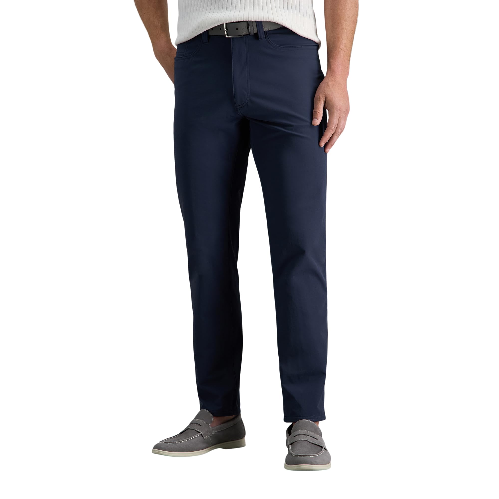 Haggar Sport Men's Performance Stretch Nylon 5-Pocket Straight Fit Tech Casual Pant