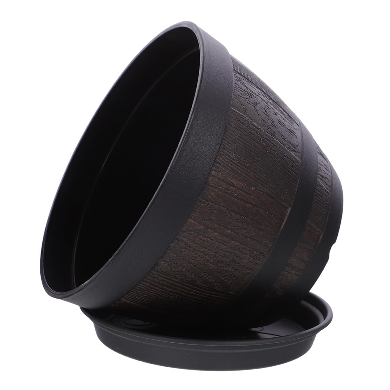 Jardinière style rétro et forme simple TEHAUX pot de fleurs en PP
