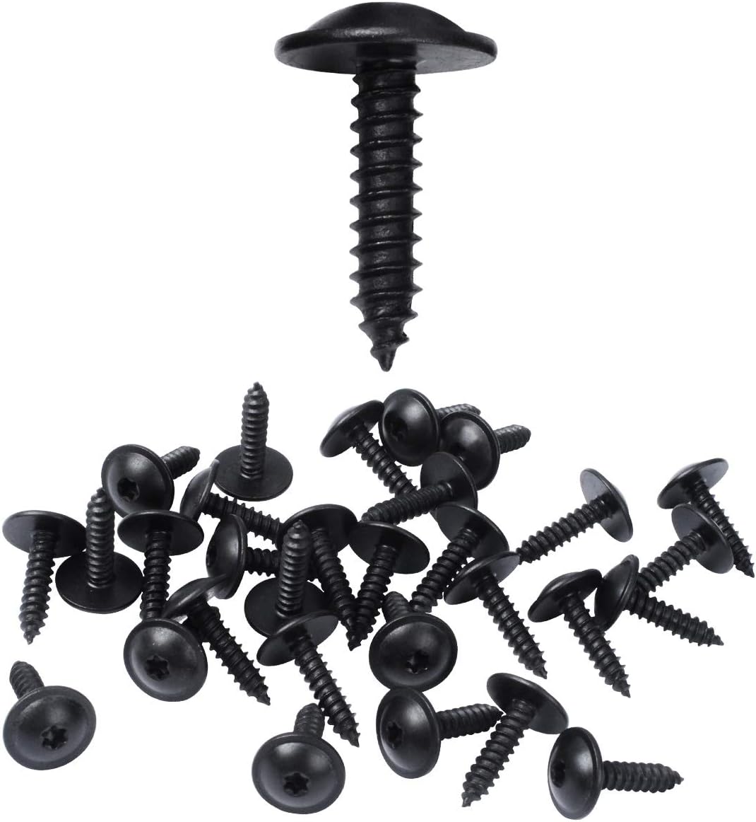 Gekufa N90775001 T25 Torx Screws Truss Head Tapping Screws Compatible with Beetle Golf GTI Je-TTA Passat Phaeton Rabbit Touareg,A3 Q3 R8 S4, Cayenne Macan Panamera - Replace N90892001 (35 Pcs)