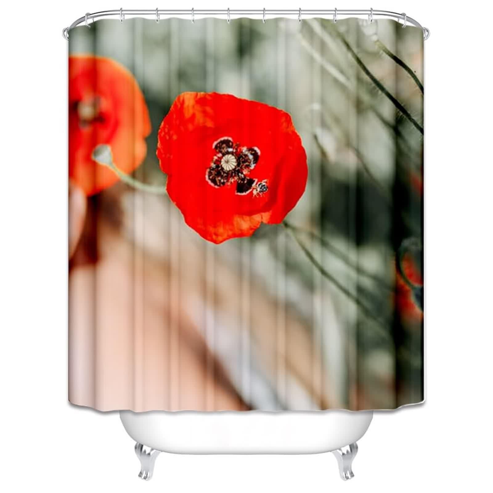 Rideau de douche imperméable et lavable 220x180 grand format pour fenêtre