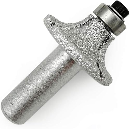 Miniatura 6 de SHDIATOOL Brocas de enrutador redondas de 0.315 in de radio de esquina redondeando cantos de mármol granito piedra de cuarzo vástago de 12 pulgada