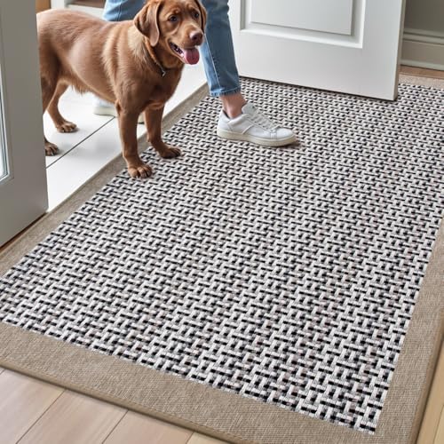 LUMI Inside Door Mat for Entry 32"x47", Absorbent, Dirt Trapper,