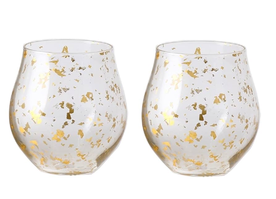 Amazon｜箔一 スターダスト カクテルグラス ゴールド M φ7.6×8cm