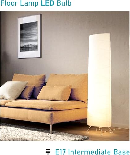 Miniatura 4 de Maelsrlg Bombilla LED E17 6W (equivalente a 60 vatios), bombilla de foco de base intermedia, blanco cálido 3000K, 600 lúmenes, foco reflector E17