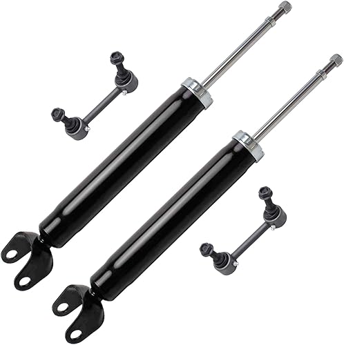 Detroit Axle - Kit de amortiguadores traseros para Jeep 2011-2019 Grand Cherokee 2011-2022 Dodge Durango, 2 amortiguadores, 2 eslabones de barra