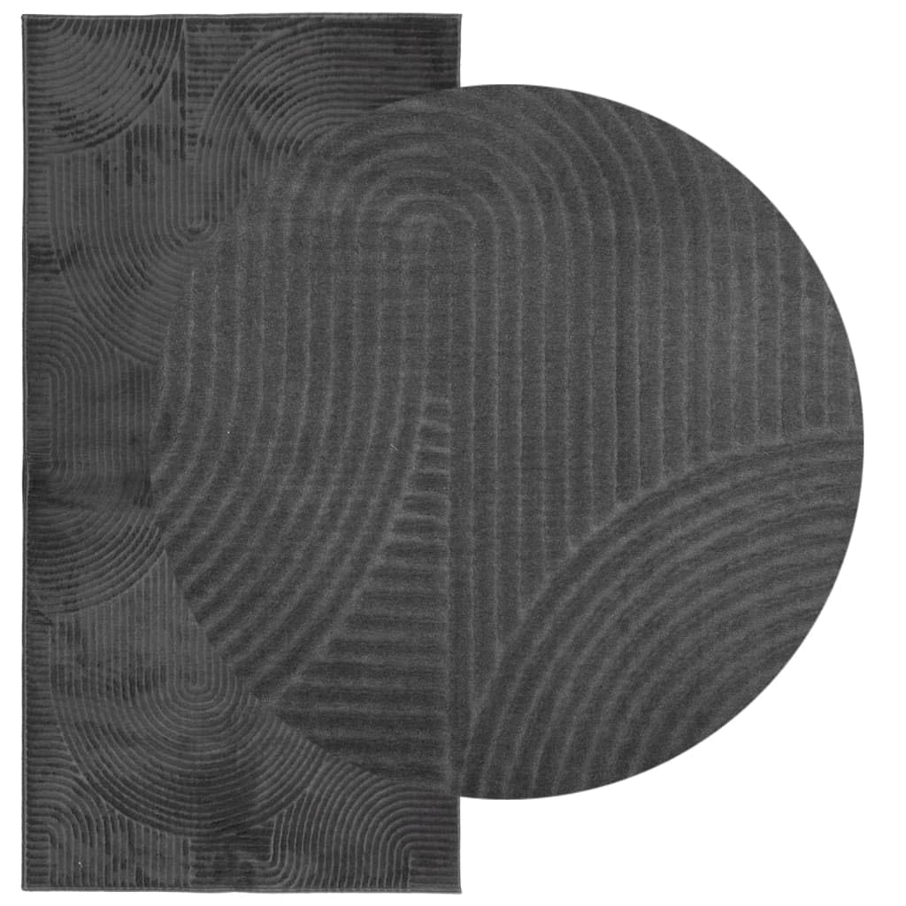 Tapis IZA Poils Courts Style scandinave Anthracite 100x200 cm,Maison & Jardin,Décorations,Tapis,3.8 kg-375427