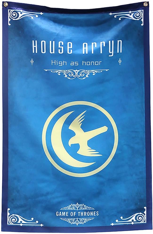 HMLOPX Official Game Of Thrones Flag Arryn House Sigil Flag Poster 104X65CM