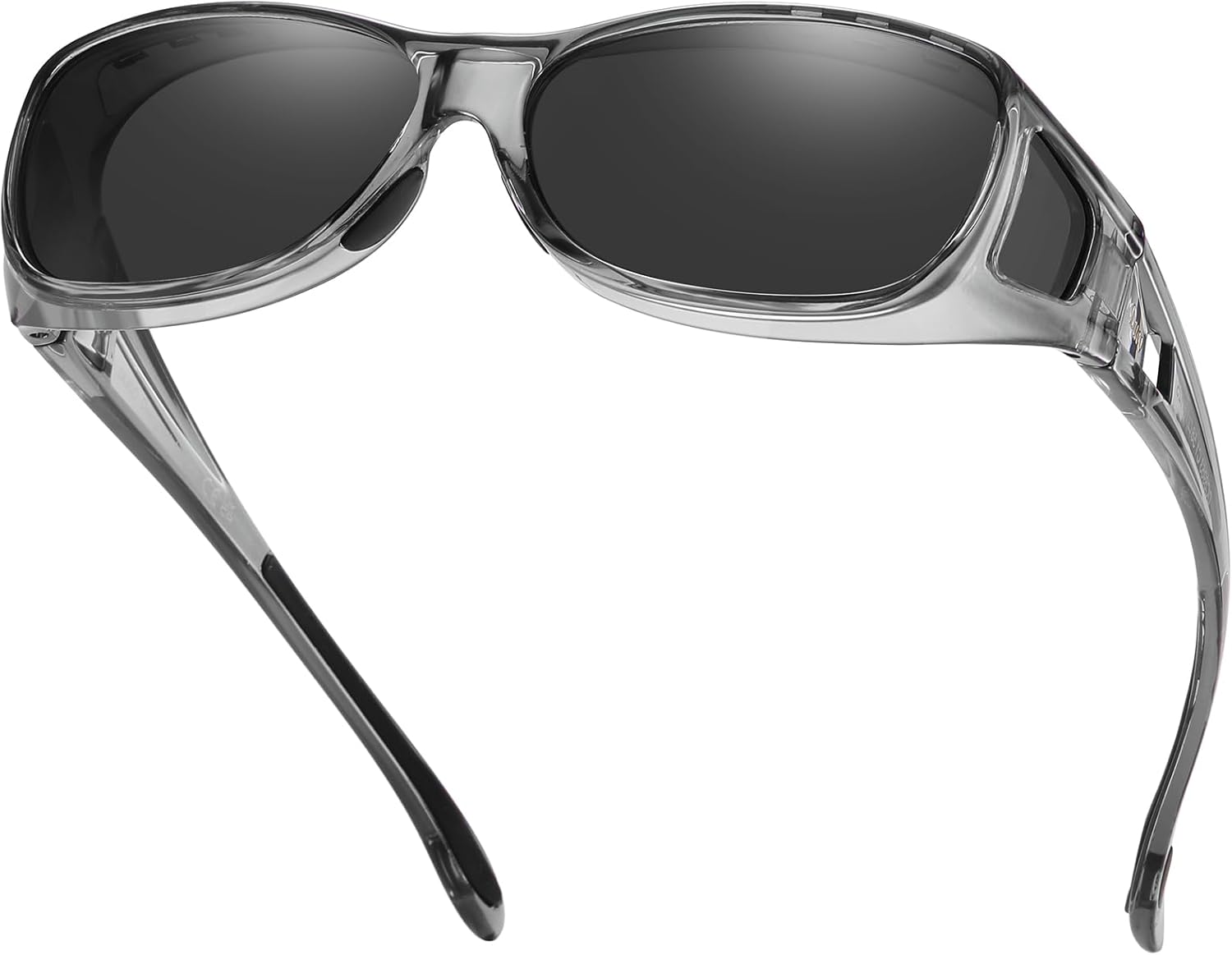 DUCO Polarized Wraparound Fitover Glasses Wear Over Sunglasses for Men Women UV Protection Sun Glasses 8954