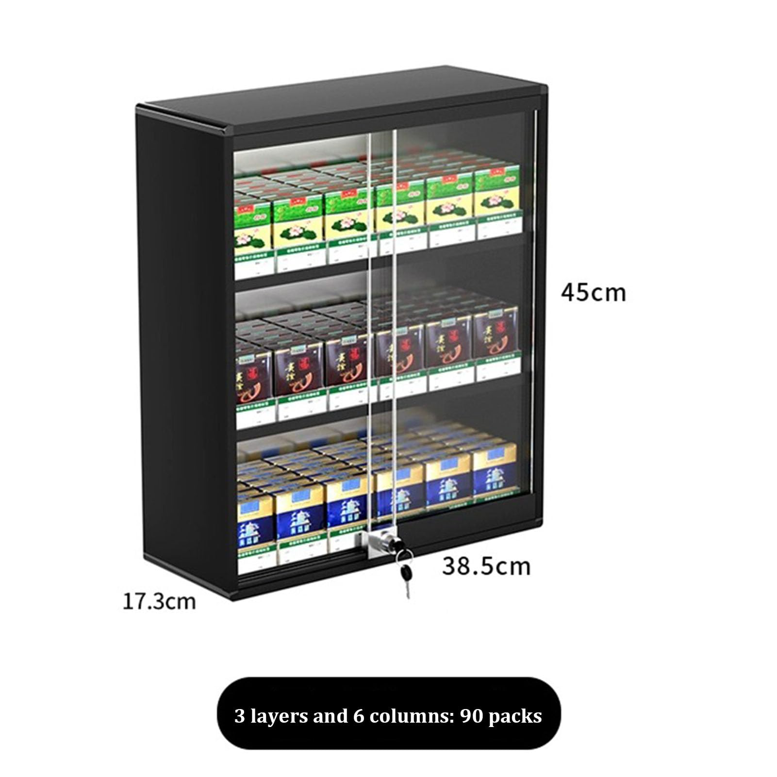 wall mounted cigarette vending machine Amazon.com: Wall-mounted Cigarettes Display Rack ，Auto Push Cigarettes Box  Rack Vending Machine Display Case，aluminum Cigarette Storage Cabinet with  Sliding Door， Retail Store Matchbook Display Case : Industrial & Scientific