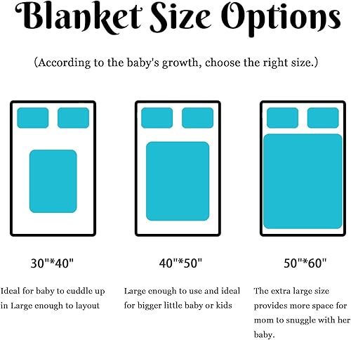 Miniatura 6 de YESCUSTOM Manta de bebé personalizada con nombre para niñas y niños, manta de bebé personalizada con diseño de luna, pequeña estrella, oso para