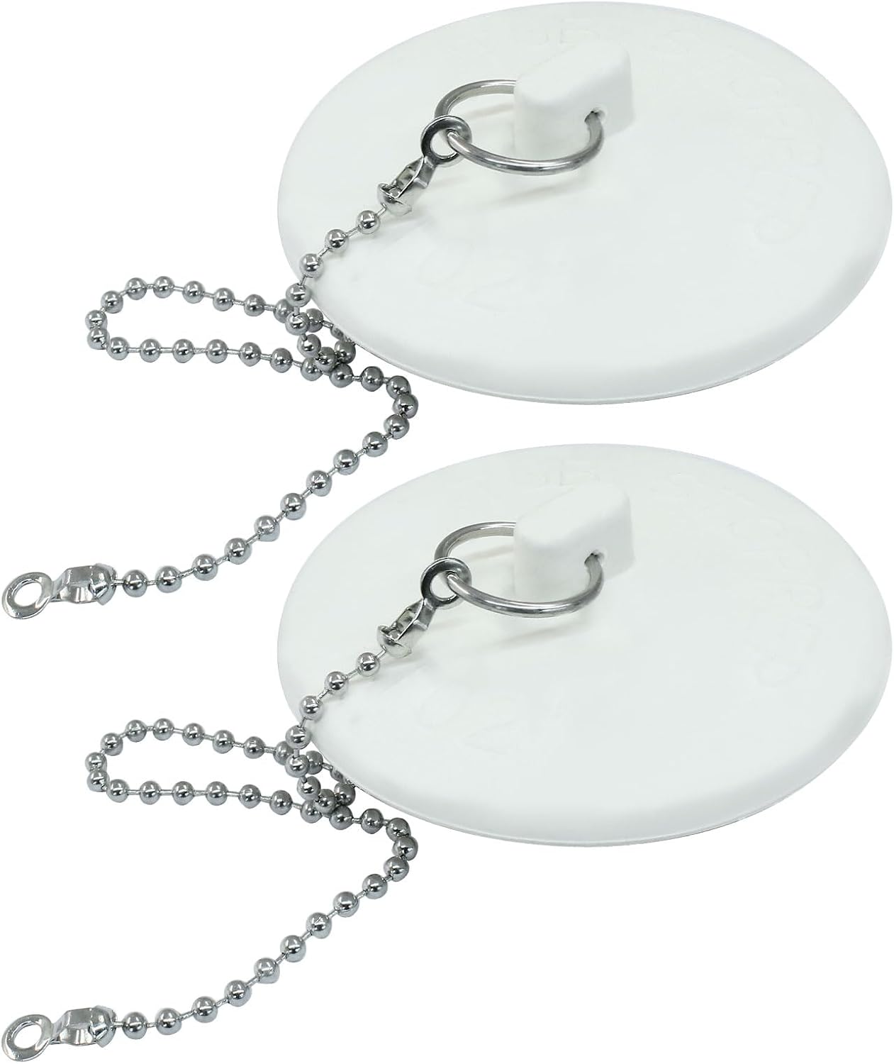 2 Pack Heavy Duty Drain Plugs, Rubber Tub Stopper