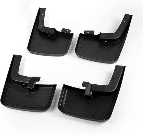 Miniatura 9 de G-PLUS Juego de 4 aletas de barro moldeadas resistentes para Ford F150 (para camiones con guardabarros), juego de 4 unidades, color negro