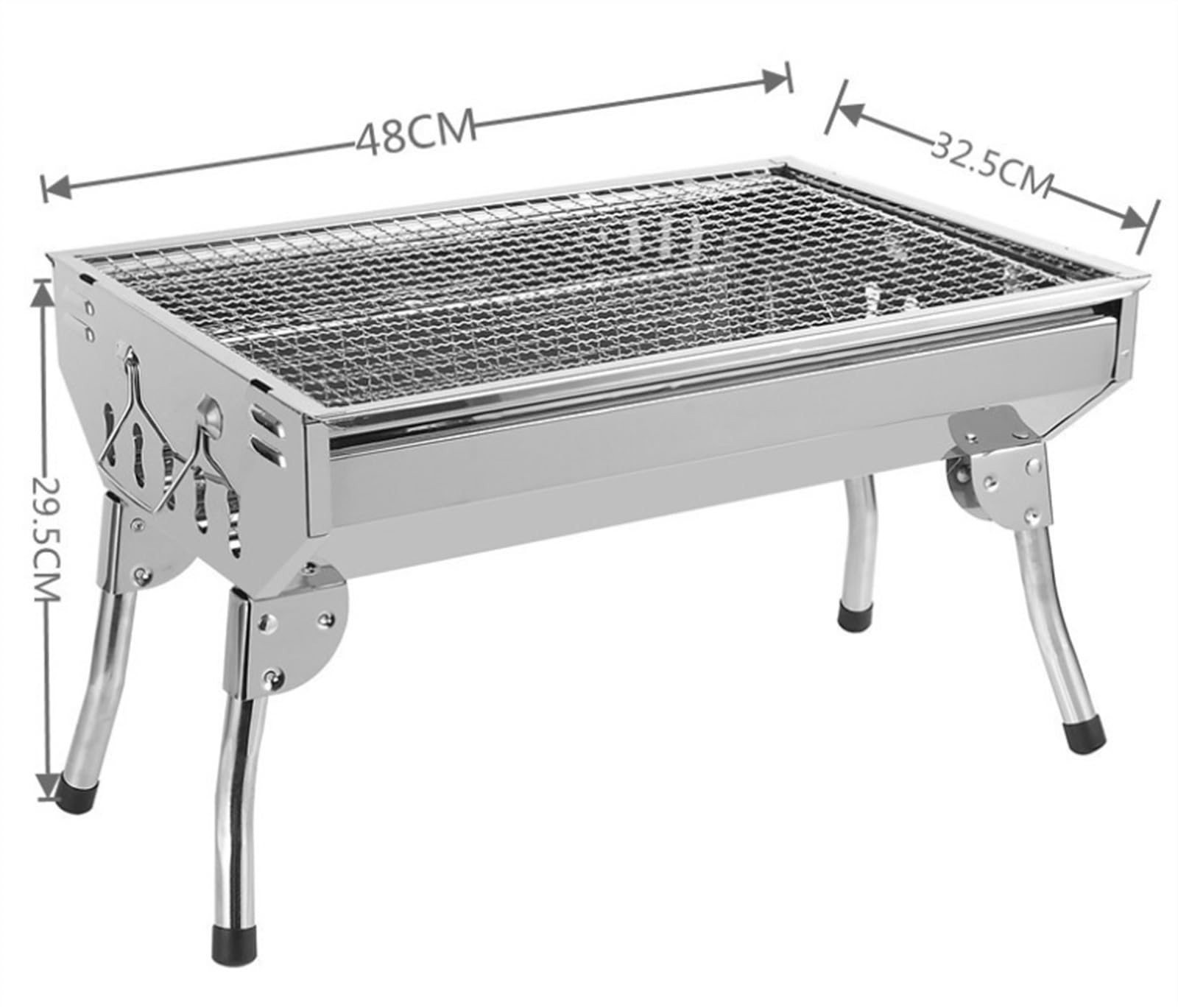Grill na Węgiel Przenośny Grill Lekki, Prosty Grill Węglowy Do Podróży Na Świeżym Powietrzu Grill Przenośny