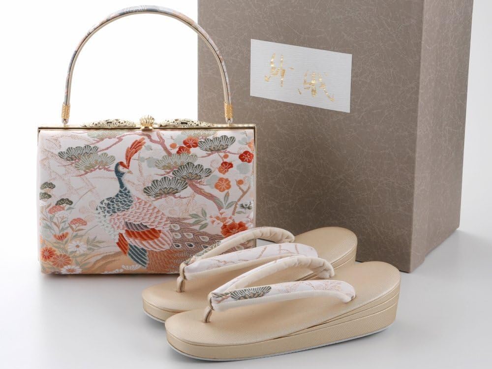 紗織 草履 バッグ セット フォーマル 訪問着 振袖 uzouri57B-L