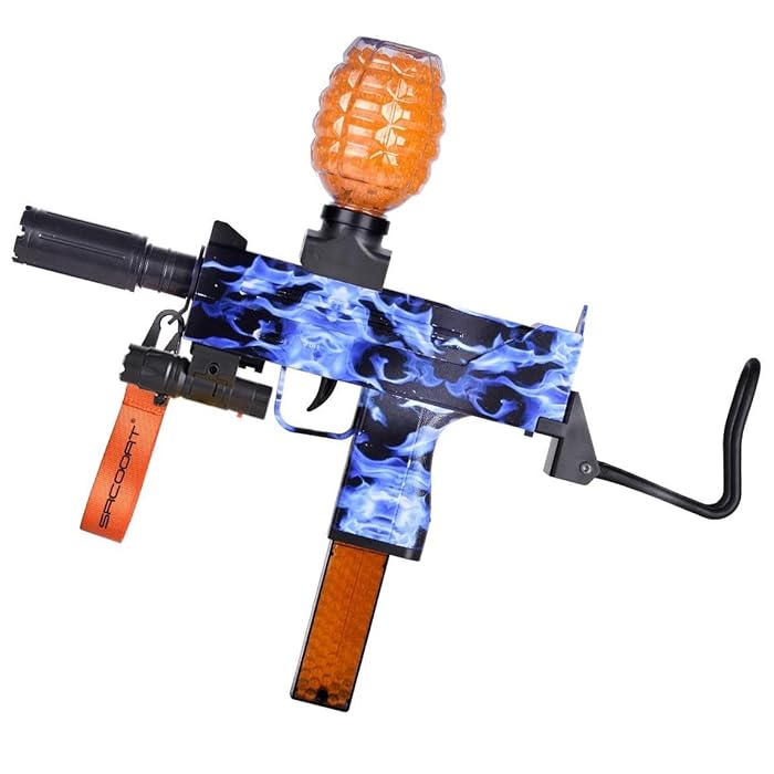 Buy Gel Blaster Gun, Automatic Electric Rechargeable Water Ball Uzi