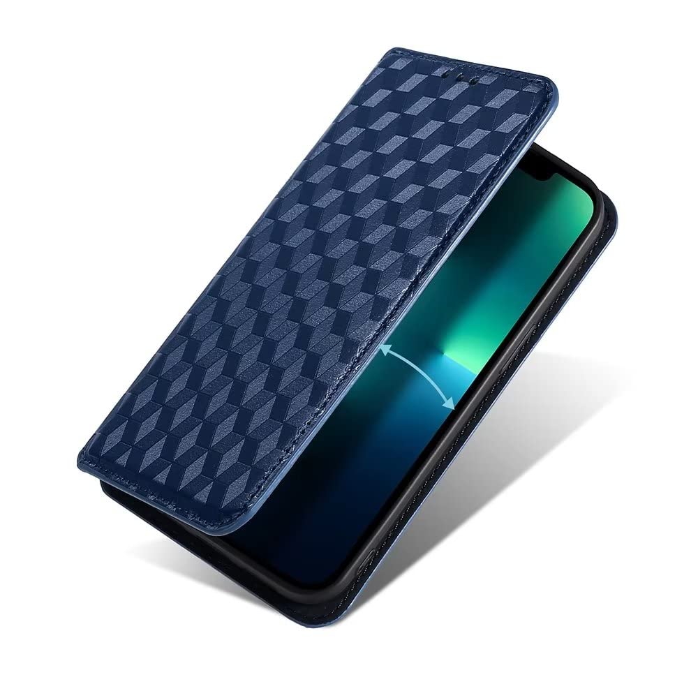 Case for Asus Zenfone 10,Magnetic Closure,PU Leather Wallet Case,[2-Slots][Stand Feature] Compatible with Asus Zenfone 10-Blue