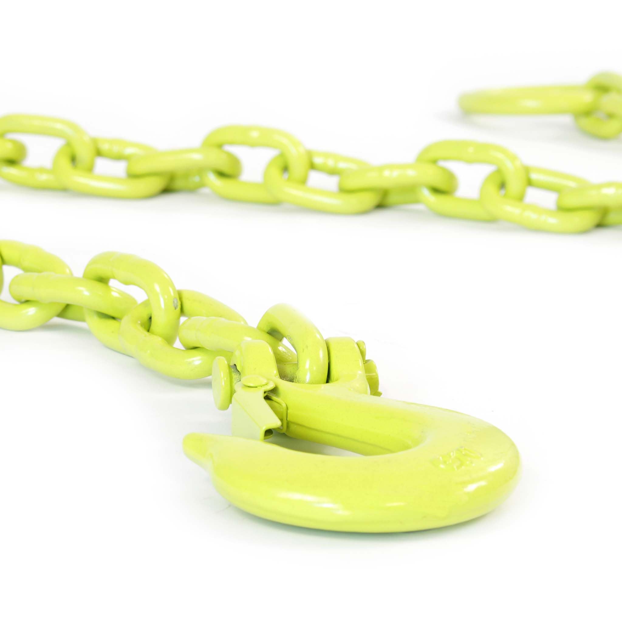 XPOtool Chaîne forestière tracteur ronde – 1,83 m x 10 mm – capacité 680 kg – avec Maillon de suspension et Crochet – Outil pour Abattage et Débardage sylviculture