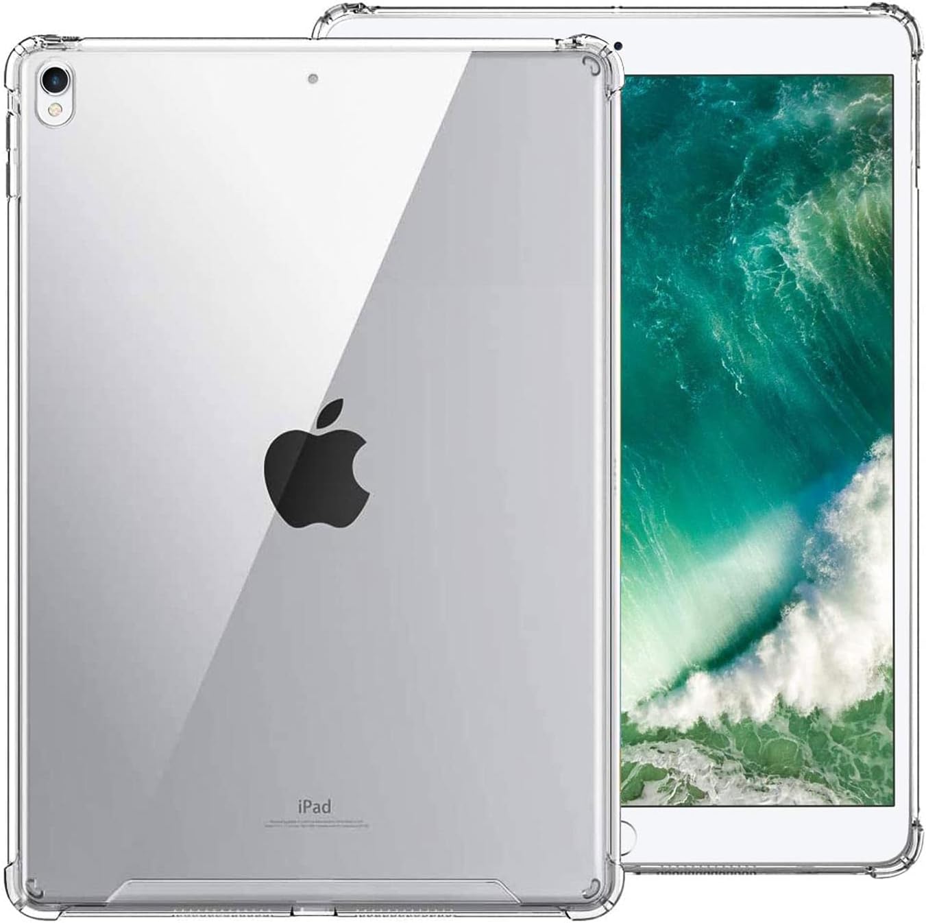 Verco Ultralekkie etui na tablet do iPad Pro 10 5 cala wytrzymałe etui wzmocnione krawędzie etui ochronne do Apple iPad Pro 10 5 przezroczyste