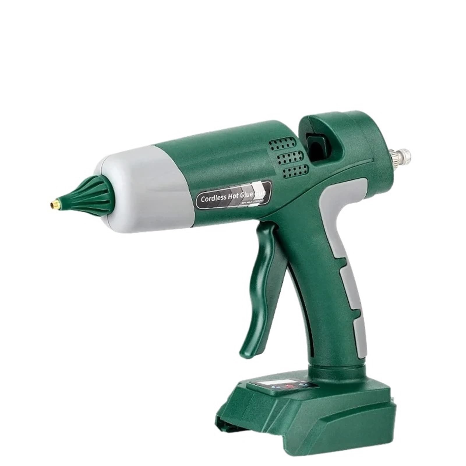 Pistola de pegamento de fusión en caliente de iones de litio inalámbrico DIY for herramientas eléctricas de batería de litio de 18V for el hogar Precalentamiento rápido(Blue)