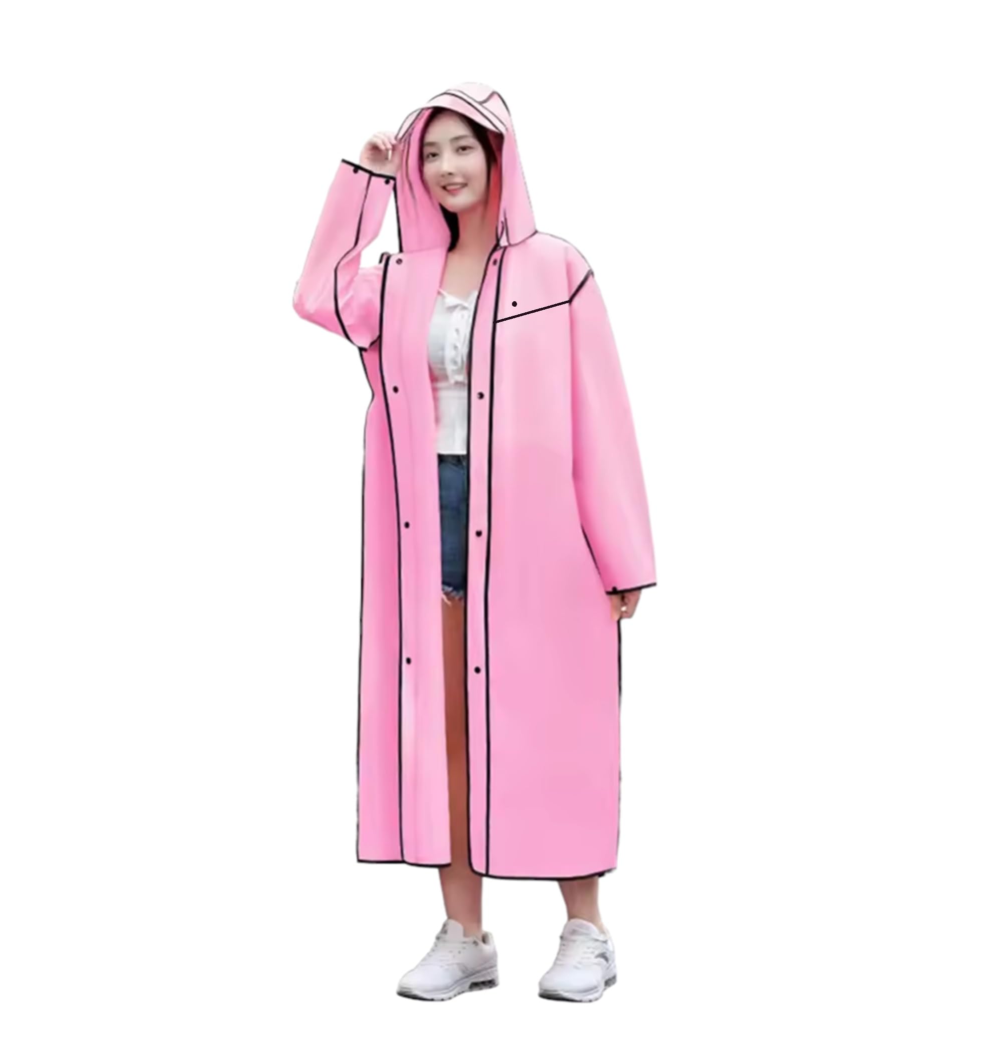 augen Waterproof Rain Coat Hooded Universal Outdoor Water Resistant Rainwear Suit for Men Women Boys & Girls-picture-10