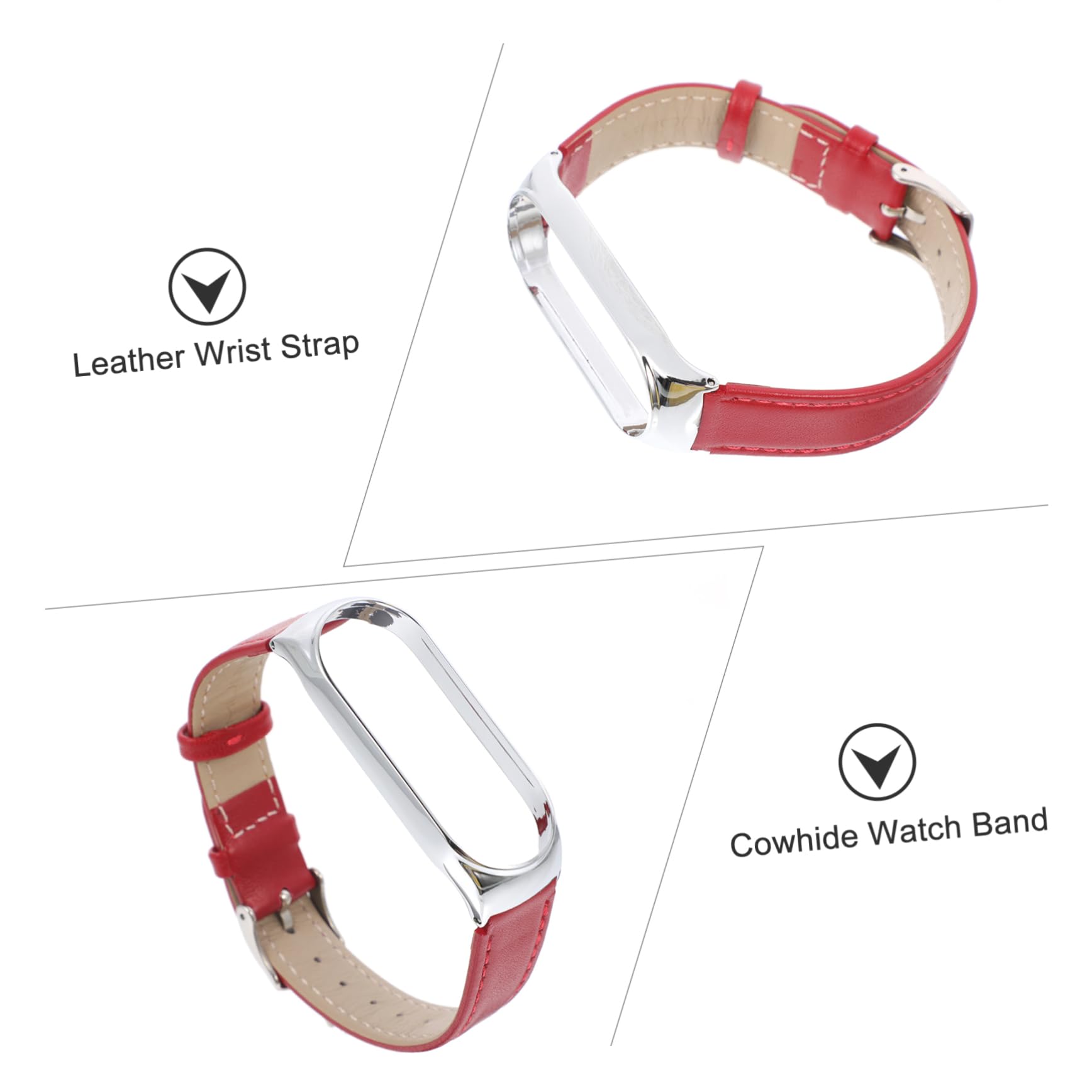 Gatuida 3Pcs Correa Reloj Inteligente Para Mujer Correa De Reloj De Liberación Rápida Reloj Digital Para Mujeres Relojes De Moda Para Mujeres Mi 5 Correa De Reloj 5 Mijo 5 Pulsera Piel