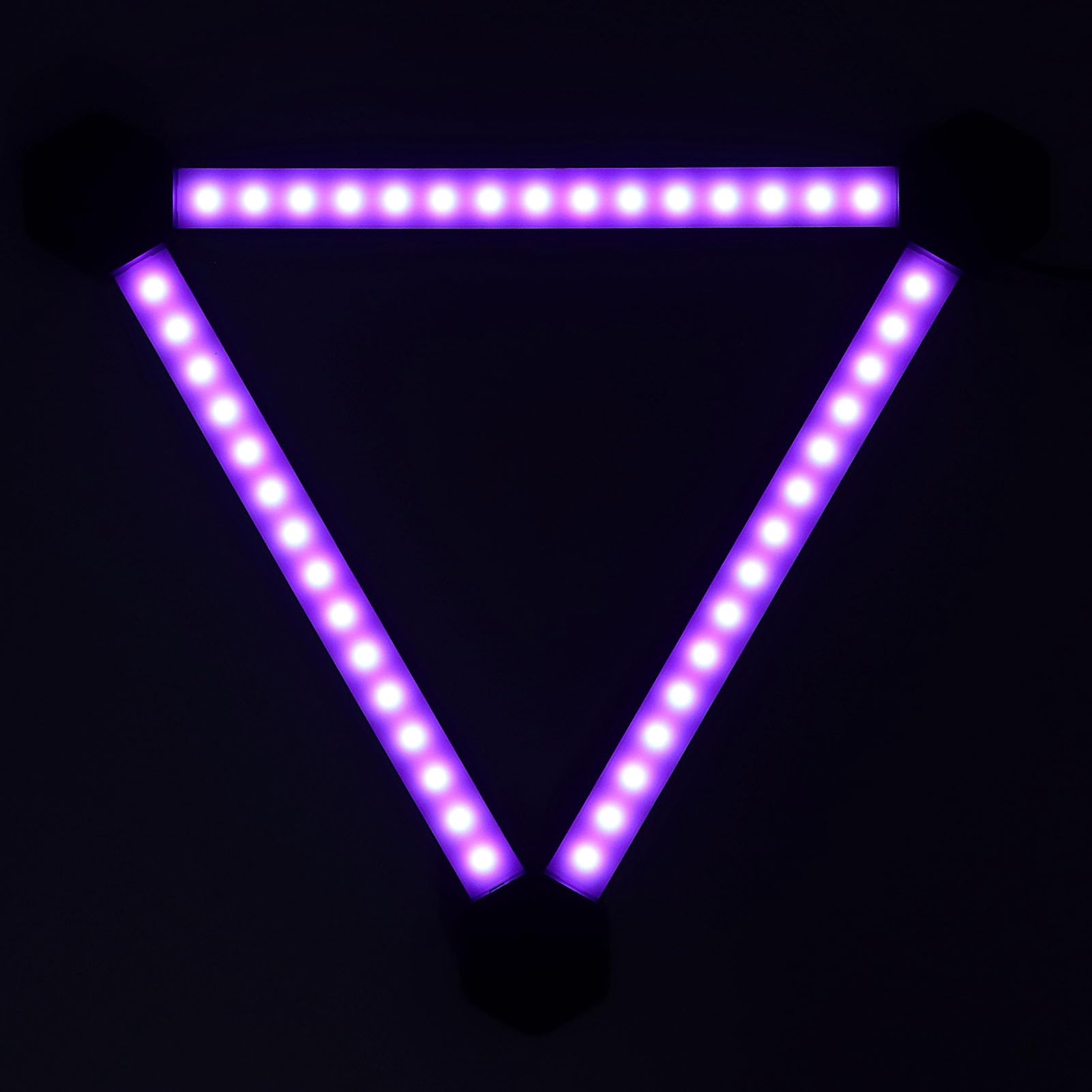 LED-Wandleuchten, 6 Set Smart RGB LED Musik-Synchronisierungsmodus App-Steuerung, RGB-Lichtleisten, Wandleuchten-Dekor mit Fernbedienung für Gaming-Zimmer, Wohnzimmer, Fernseher, Computer
