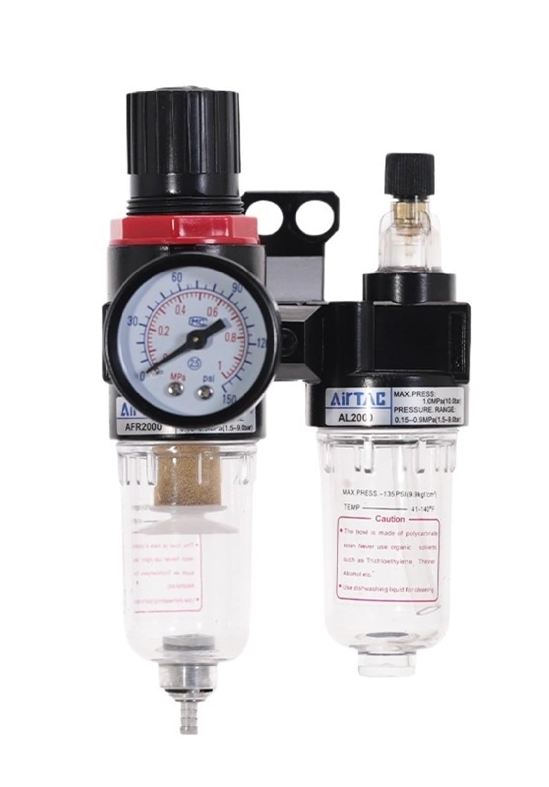PHNOITPQ AFR2000+AL2000 G1/4 "air Compressor AFC2000 Oil-Water Separator Regulator Drain Valve Filter Spray Gun AFC-2000(AFC-2000 w SM20)